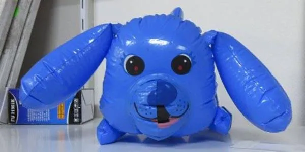 Inflatable plastic toy