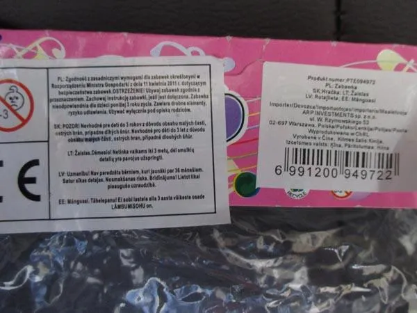 Plastic toys