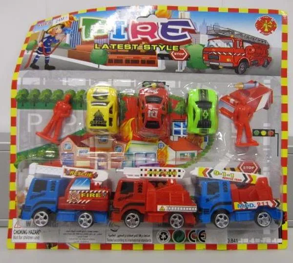 Set of toy cars