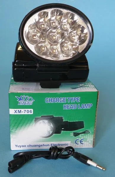 Rechargeable head torch