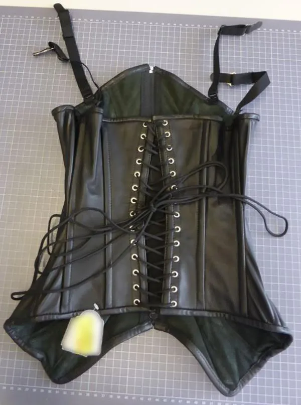 Leather corset