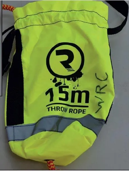Throw bag rescue line