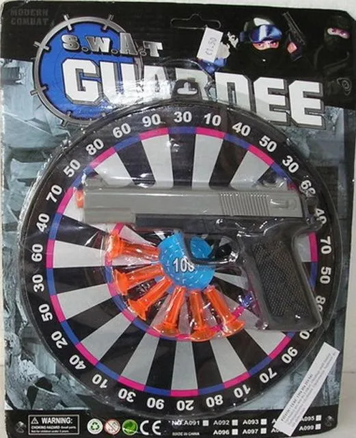 Children’s set - pistol and dartboard with arrows