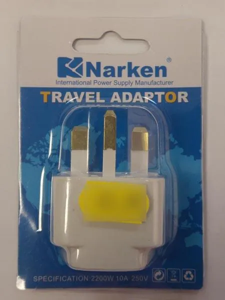 Travel plug adaptor