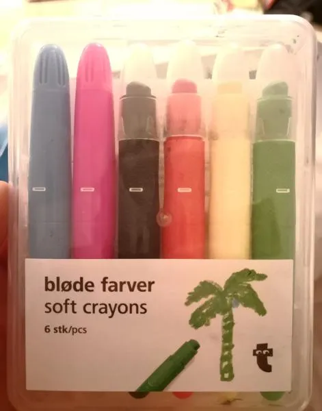 Crayons with caps