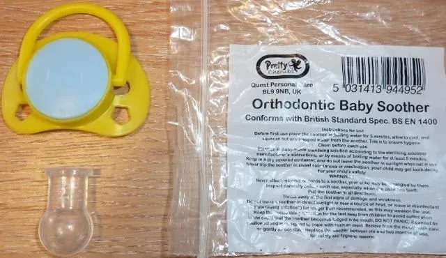 Orthodontic baby soother