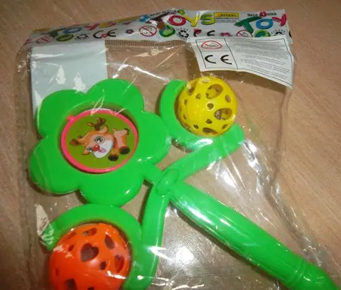 Plastic rattle