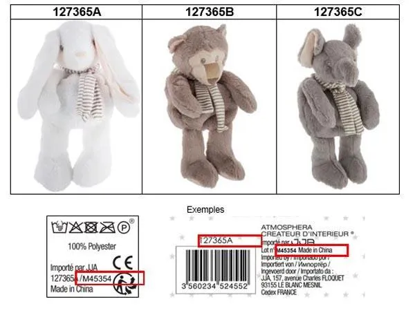 Plush pyjama bag