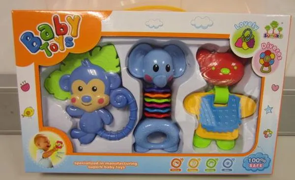 Plastic rattle toy