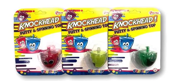 Spinning top with slime