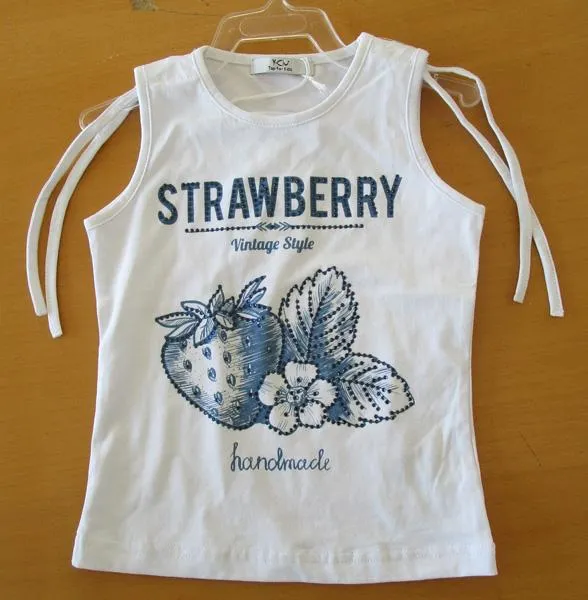 Girls' sleeveless t-shirt