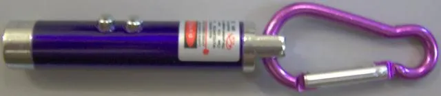 Laser pointer key-ring "3 in 1 Laser & LED Light"