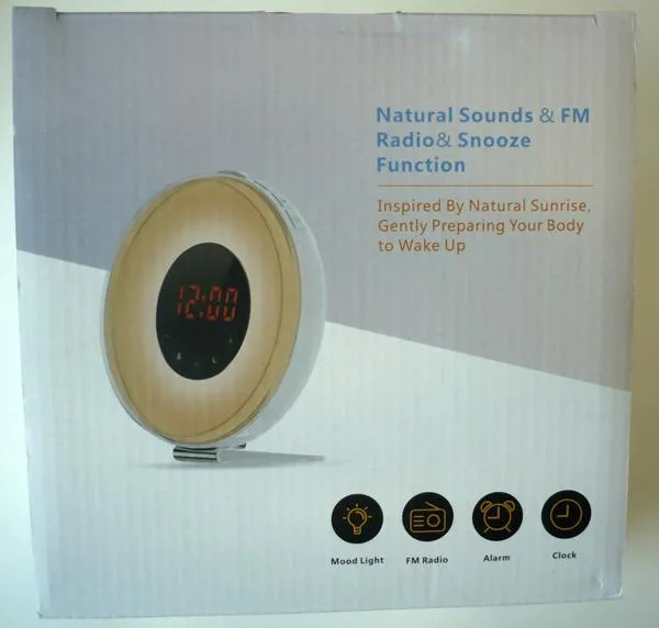 Wake up light with radio