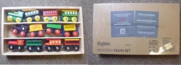 Wooden train set
