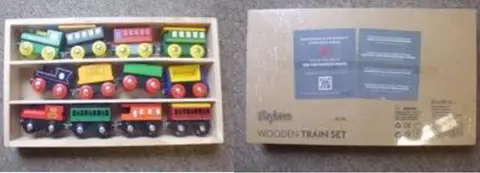Wooden train set