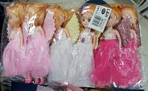 Hanging plastic doll