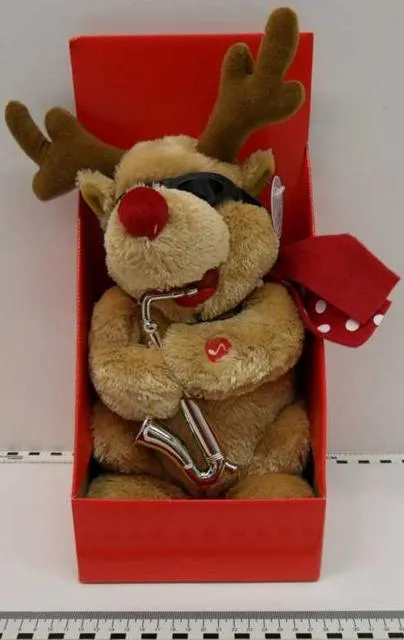 Soft toy - Elk with saxophone