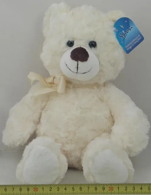1) Plush bear 2) Plush dog