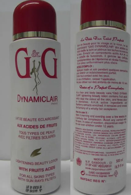 Skin lightening product