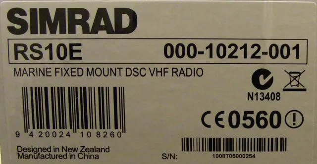 VHF marine radio RS10