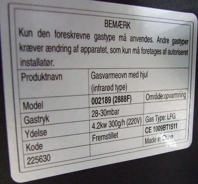 Portable gas heater