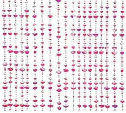 Дверная занавеска из бусин «Hearts Beaded Door Curtain»