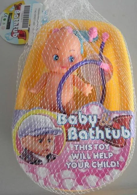 Doll and toy bath set "Baby & Bathtub"