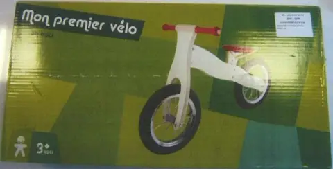 Children's wooden bicycle