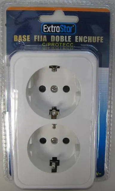 Socket outlet "Base fija doble enchufe"