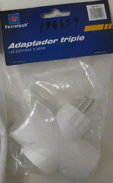 Plug adaptor "Adaptador Triple"