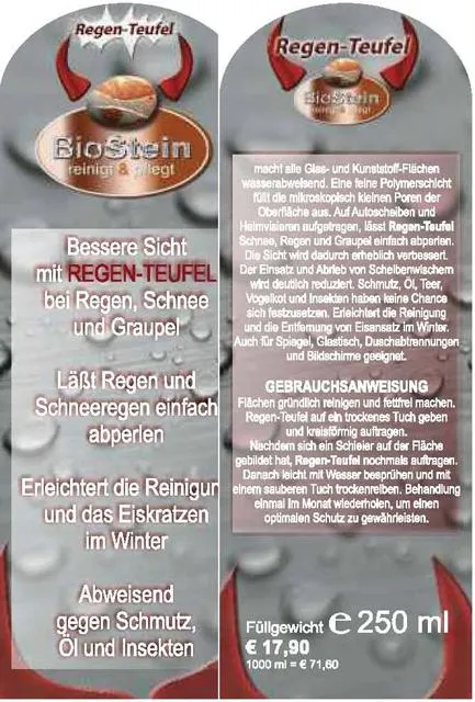 Water repellent coating