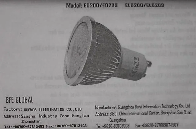 LED spot light bulb
