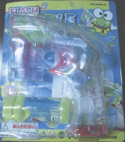 Пластиковый пистолет для мыльных пузырей «Flash Bubble Gun»