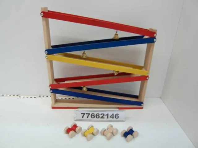 Toy wooden ramp