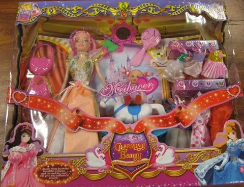 Plastic dolls with accessories "Meibaoer"