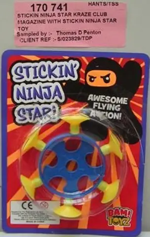 Flying disc "Stickin' Ninja Star"