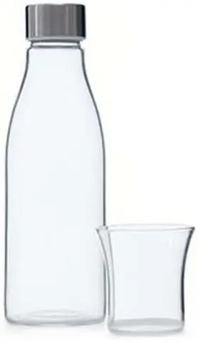Glass bottle and carafe