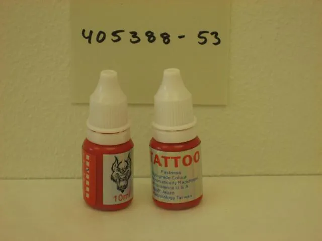 Tattoo ink: 1.Tattoo ink: Tattoo Red 2.Tatt